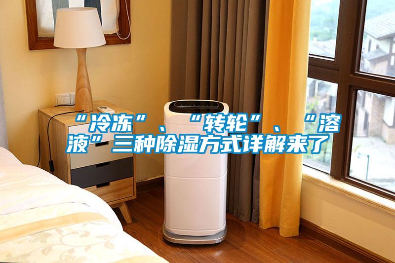 “冷凍”、“轉(zhuǎn)輪”、“溶液”三種除濕方式詳解來了