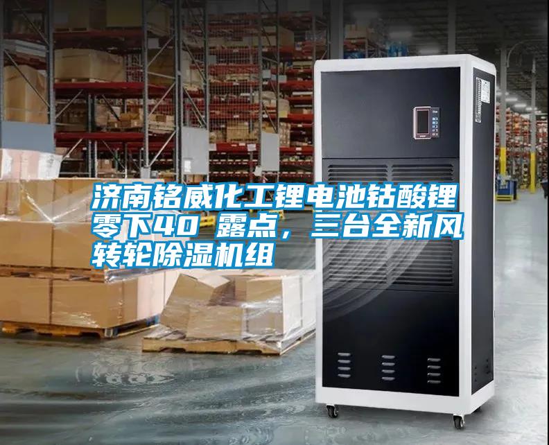 濟(jì)南銘威化工鋰電池鈷酸鋰零下40℃露點(diǎn)，三臺全新風(fēng)轉(zhuǎn)輪除濕機(jī)組