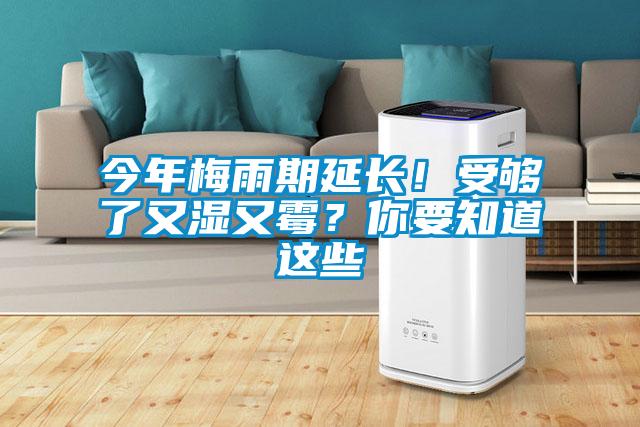 今年梅雨期延長(zhǎng)！受夠了又濕又霉？你要知道這些
