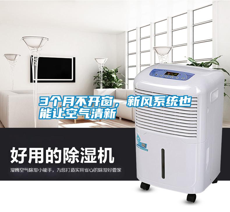 3個月不開窗，新風(fēng)系統(tǒng)也能讓空氣清新