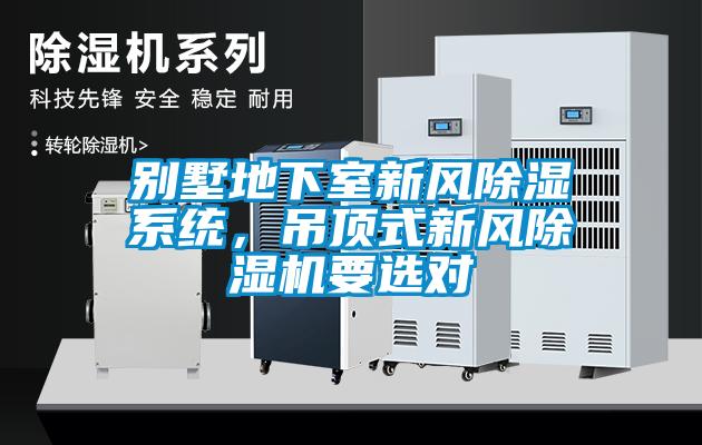 別墅地下室新風(fēng)除濕系統(tǒng)，吊頂式新風(fēng)除濕機要選對