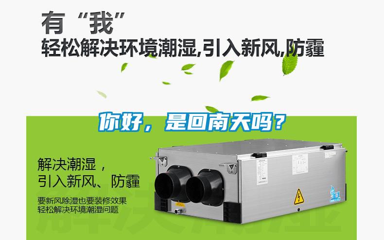 你好，是回南天嗎？