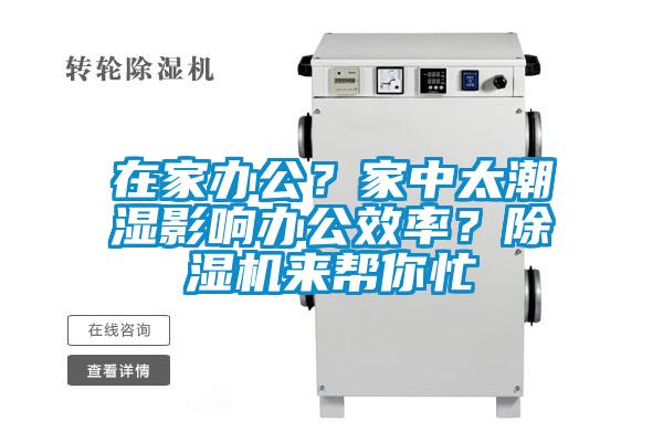 在家辦公？家中太潮濕影響辦公效率？除濕機來幫你忙