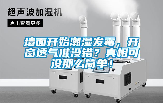 墻面開始潮濕發(fā)霉，開窗透氣準沒錯？真相可沒那么簡單！