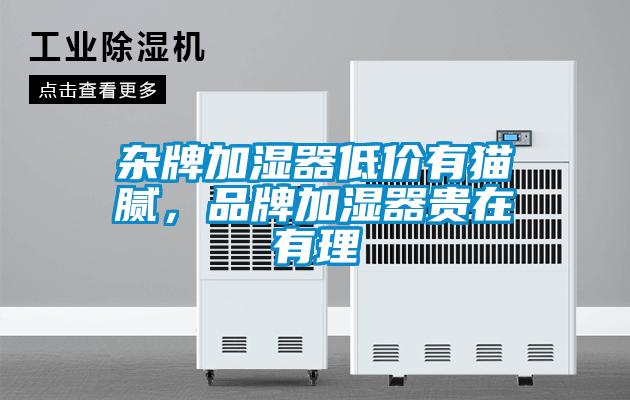 雜牌加濕器低價(jià)有貓膩，品牌加濕器貴在有理