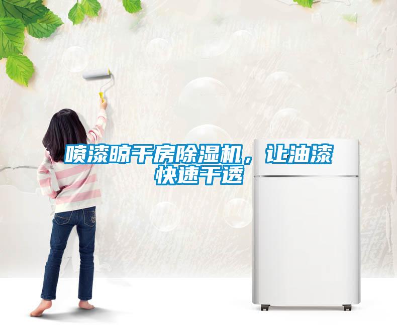 噴漆晾干房除濕機，讓油漆快速干透