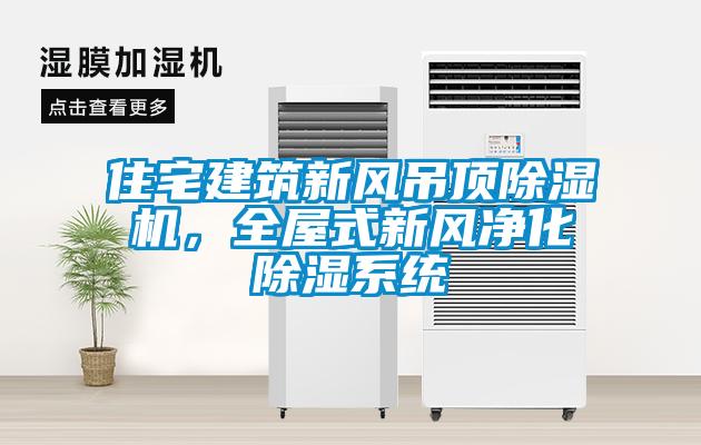 住宅建筑新風(fēng)吊頂除濕機(jī)，全屋式新風(fēng)凈化除濕系統(tǒng)