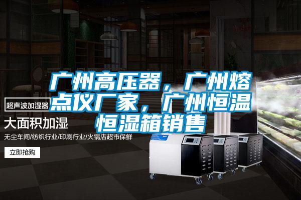 廣州高壓器，廣州熔點儀廠家，廣州恒溫恒濕箱銷售