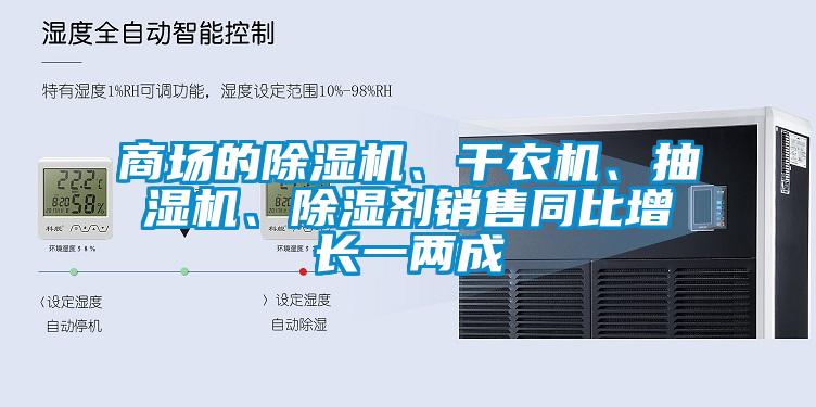 商場(chǎng)的除濕機(jī)、干衣機(jī)、抽濕機(jī)、除濕劑銷售同比增長(zhǎng)一兩成