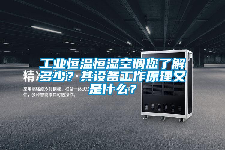 工業(yè)恒溫恒濕空調(diào)您了解多少？其設(shè)備工作原理又是什么？