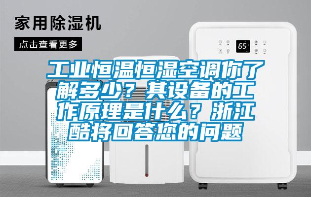 工業(yè)恒溫恒濕空調你了解多少？其設備的工作原理是什么？浙江酷將回答您的問題