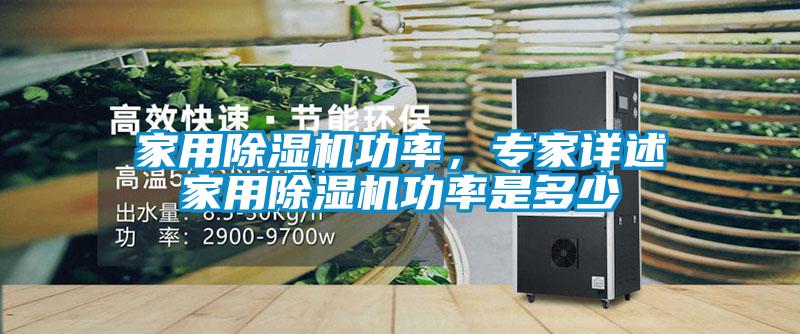 家用除濕機(jī)功率，專家詳述家用除濕機(jī)功率是多少