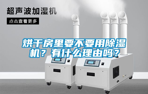 烘干房里要不要用除濕機？有什么理由嗎？