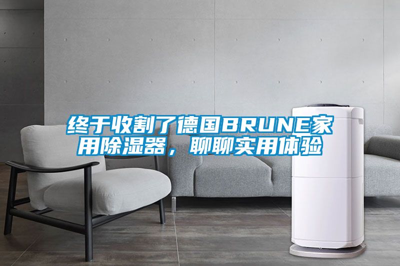終于收割了德國(guó)BRUNE家用除濕器，聊聊實(shí)用體驗(yàn)