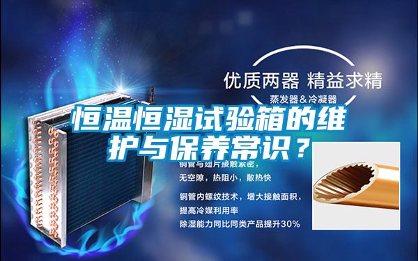 恒溫恒濕試驗箱的維護與保養(yǎng)常識？