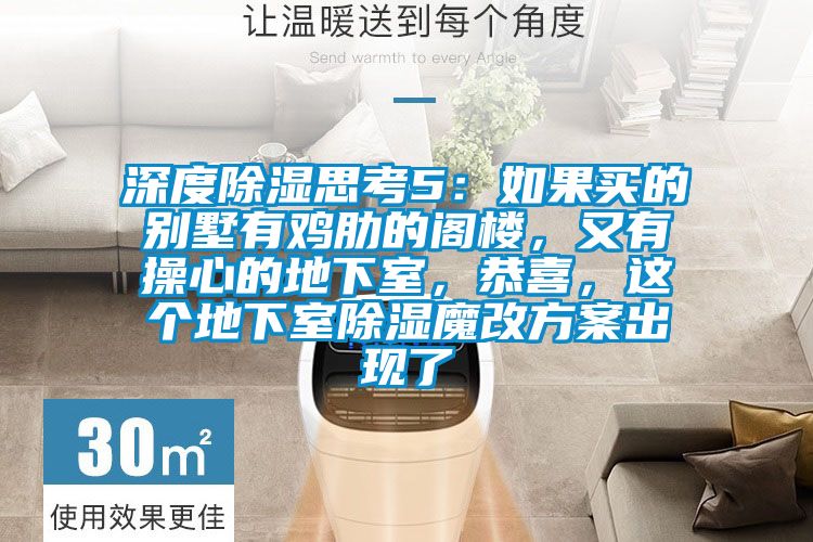 深度除濕思考5：如果買的別墅有雞肋的閣樓，又有操心的地下室，恭喜，這個(gè)地下室除濕魔改方案出現(xiàn)了