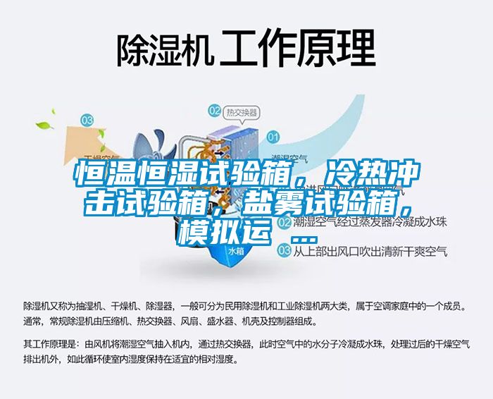 恒溫恒濕試驗箱，冷熱沖擊試驗箱，鹽霧試驗箱，模擬運 ...