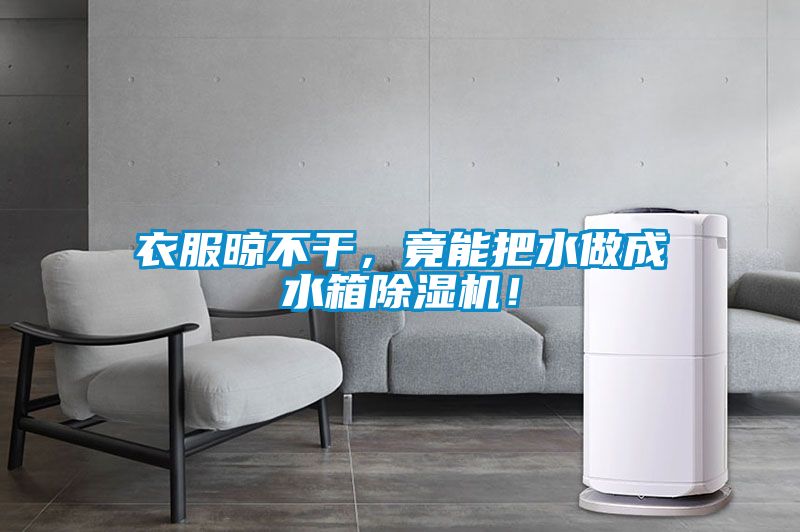 衣服晾不干，竟能把水做成水箱除濕機！