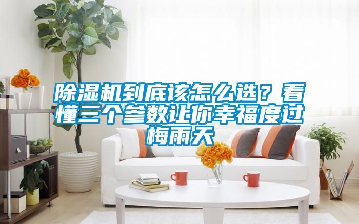 除濕機(jī)到底該怎么選？看懂三個(gè)參數(shù)讓你幸福度過(guò)梅雨天