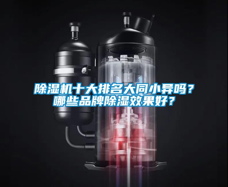 除濕機十大排名大同小異嗎？哪些品牌除濕效果好？