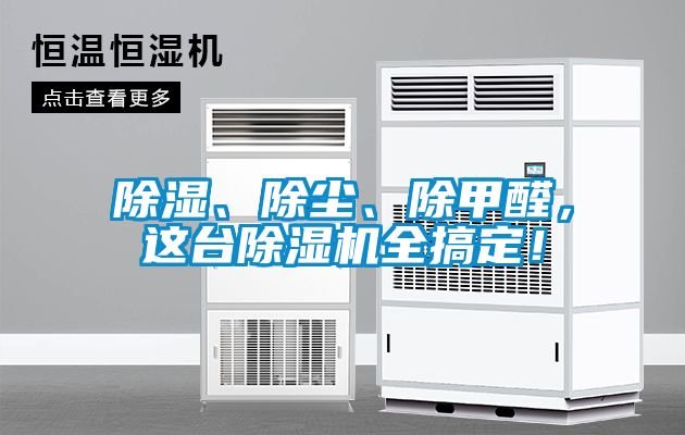 除濕、除塵、除甲醛，這臺(tái)除濕機(jī)全搞定！