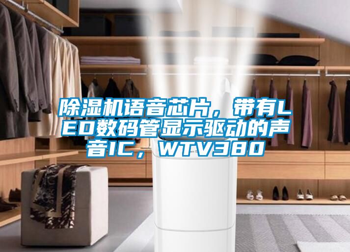 除濕機語音芯片，帶有LED數(shù)碼管顯示驅(qū)動的聲音IC，WTV380