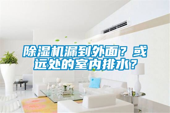 除濕機(jī)漏到外面？或遠(yuǎn)處的室內(nèi)排水？