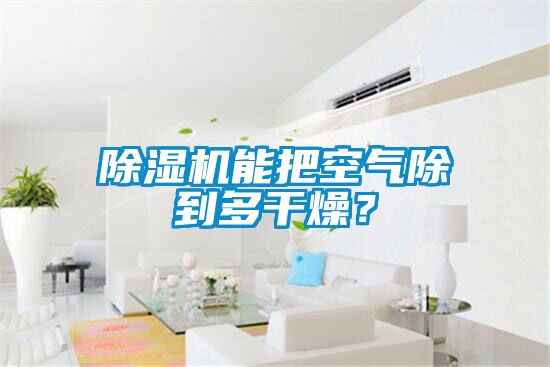 除濕機(jī)能把空氣除到多干燥？