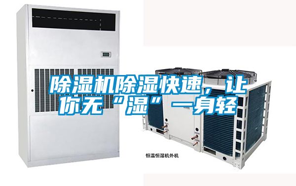 除濕機(jī)除濕快速，讓你無“濕”一身輕