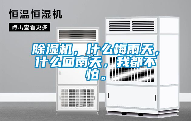 除濕機(jī)，什么梅雨天，什么回南天，我都不怕。