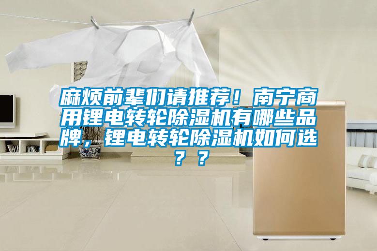 麻煩前輩們請推薦！南寧商用鋰電轉(zhuǎn)輪除濕機有哪些品牌，鋰電轉(zhuǎn)輪除濕機如何選？？