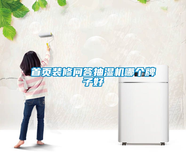 首頁裝修問答抽濕機(jī)哪個牌子好